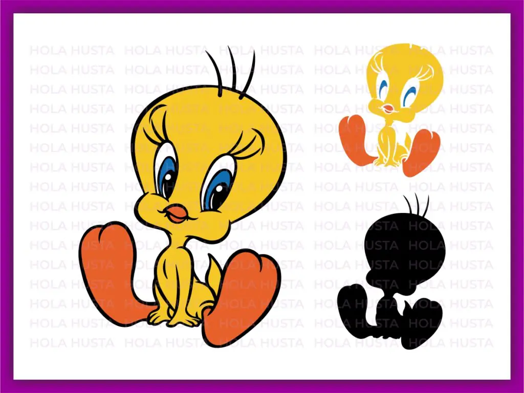 Tweety Looney Toones SVG Cricut Layered