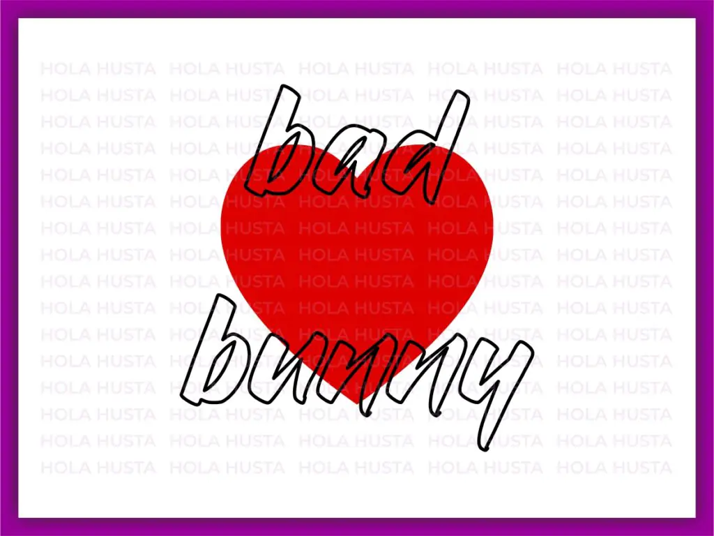 Heart Bad Bunny Summer SVG Cricut Bad Bunny Heart PNG