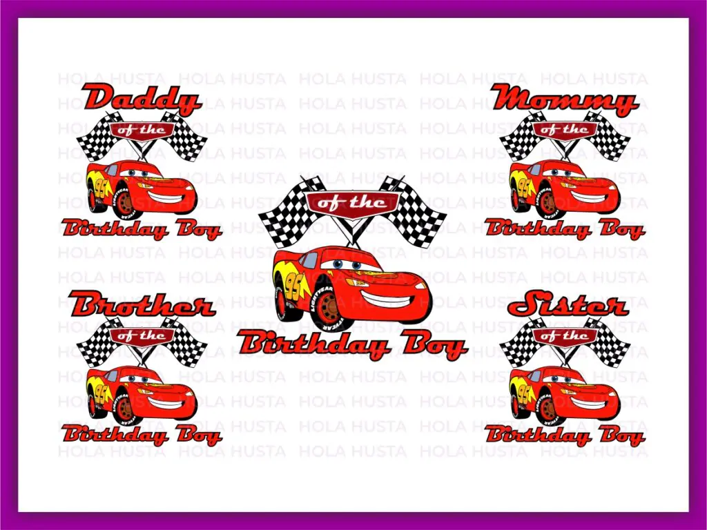 Birthday Boy Cars Bundle – Magical Kingdom SVG, PNG, EPS