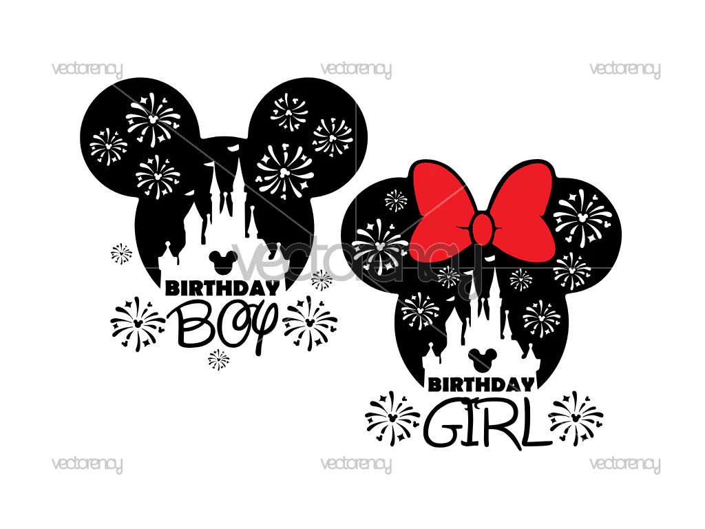 Birthday Girl SVG Birthday Boy Magical Castle PNG