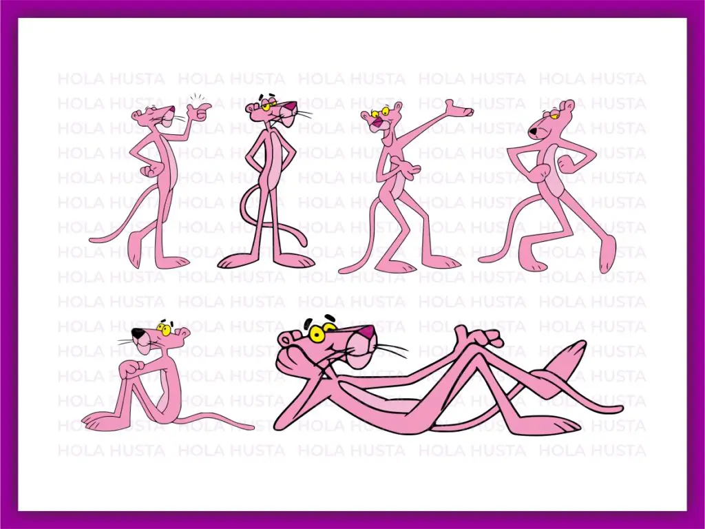 Pink Panther SVG PNG EPS Cartoon Bundle