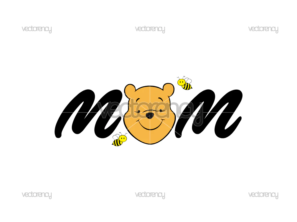 Winnie the Pooh Mom SVG Mothers Day