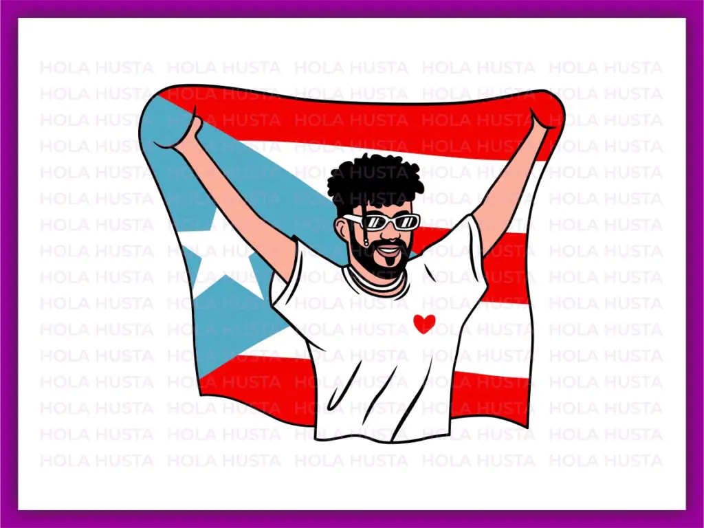 Bad Bunny SVG Puerto Rico PNG Vector