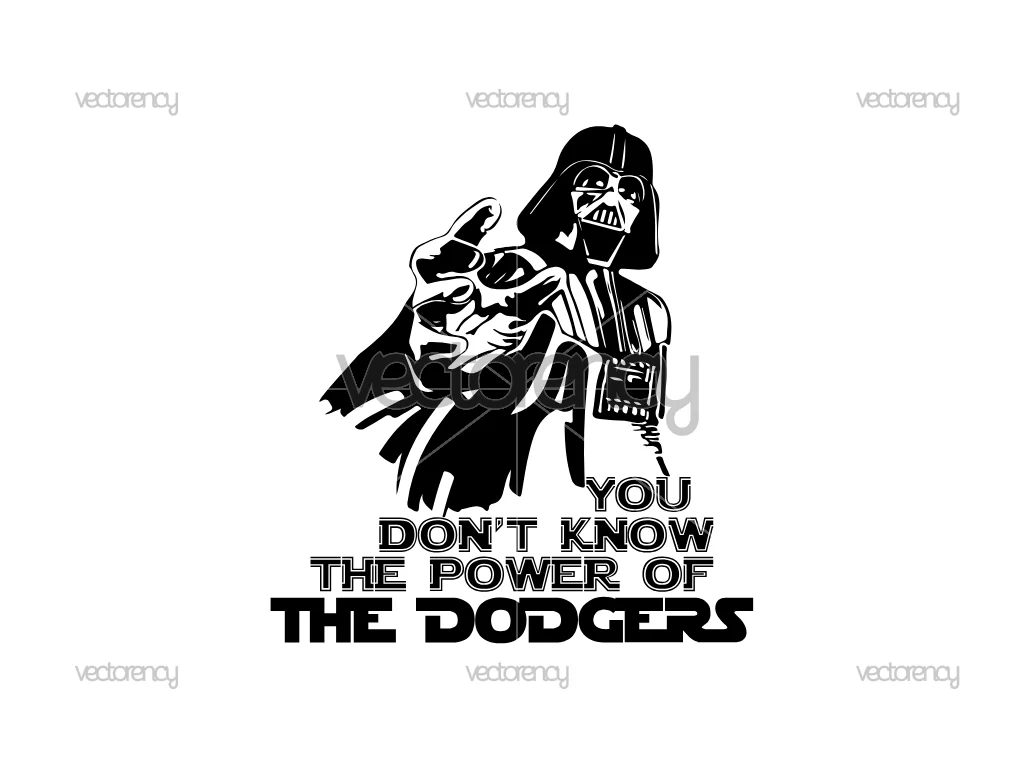 Darth Vader Los Angeles Dodgers SVG