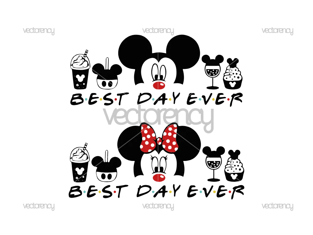 Bundle Best Day Ever Drinks And Foods SVG