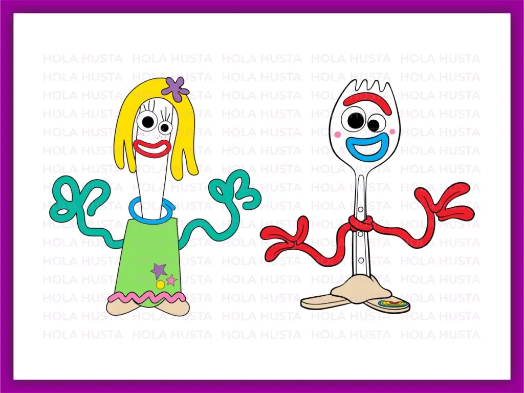 Forky and Knifey SVG Toy Story