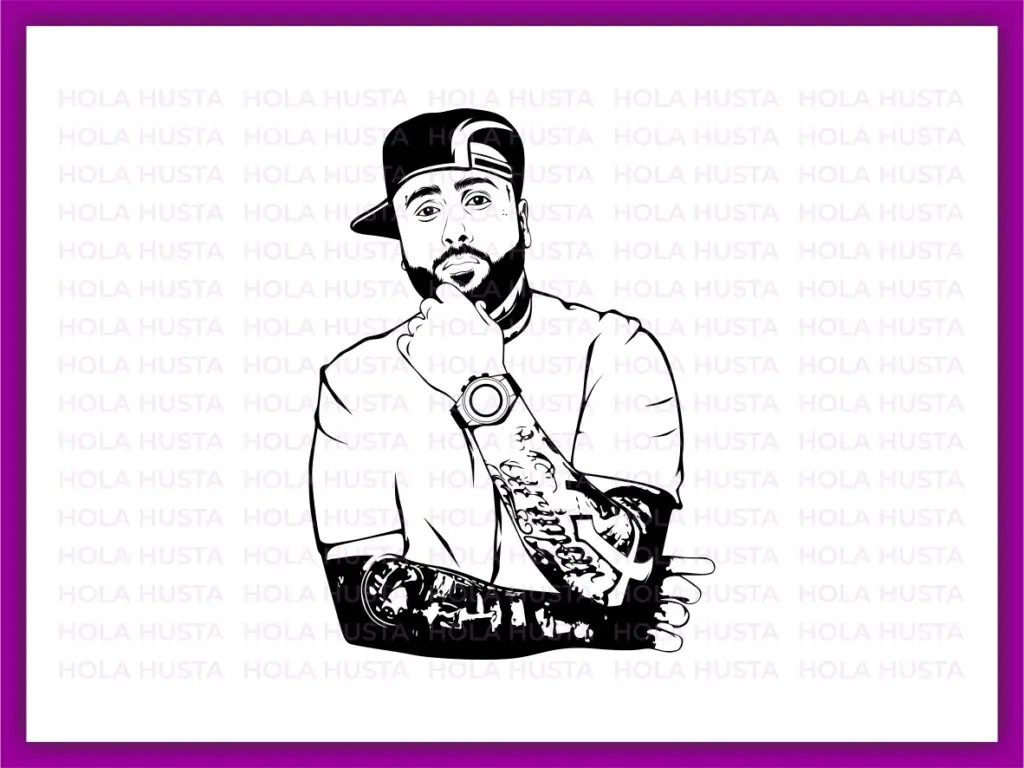 Nicky Jam Vector Art, Nickyjam Line Art Silhouette SVG Image PNG