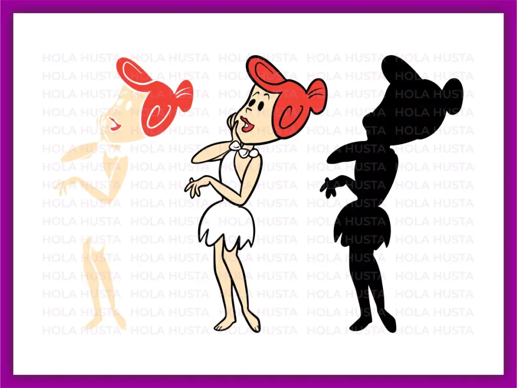 Wilma Flintstone Vector Layered | Vectorency