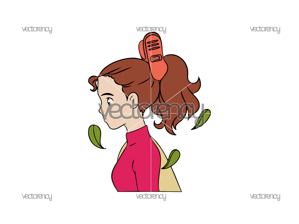 Arrietty Red Suit SVG Ghibli PNG EPS