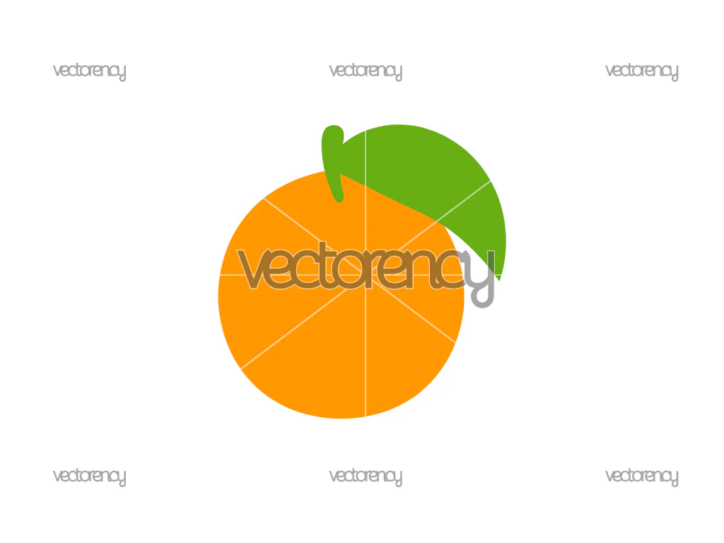 Orange Flat SVG PNG Vector Free