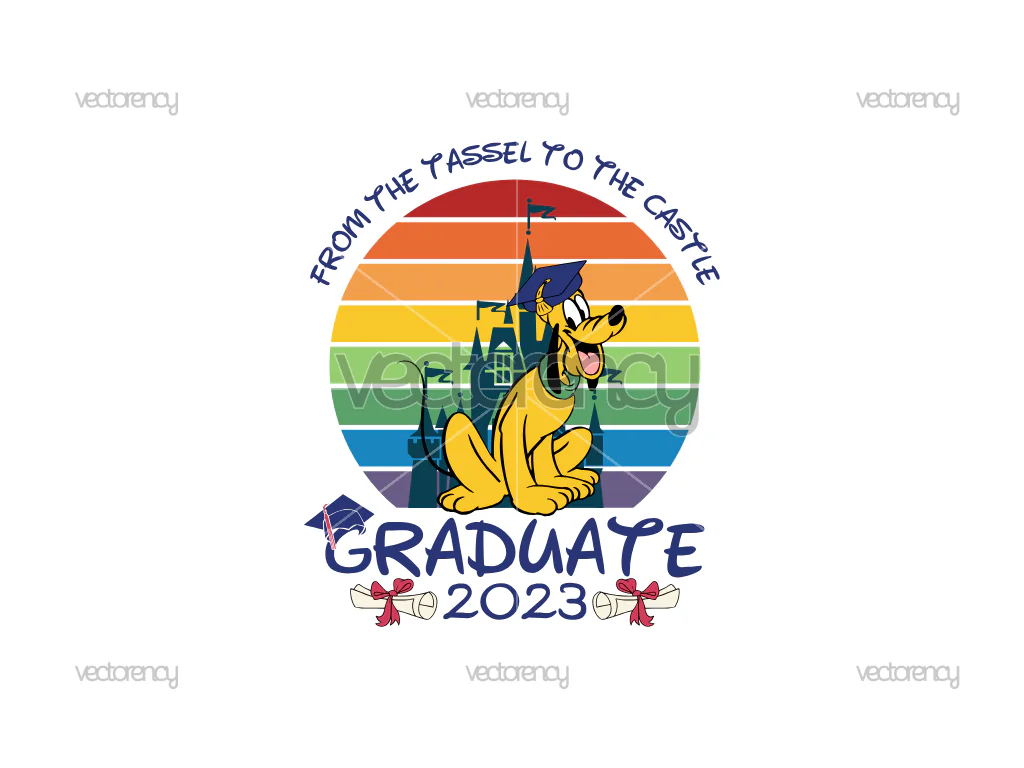 Graduate Tassel To Castle Pluto Vector SVG