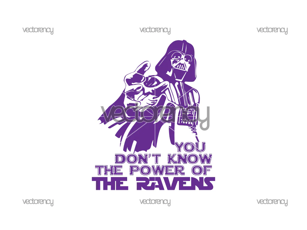 Darth Vader Baltimore Ravens SVG PNG