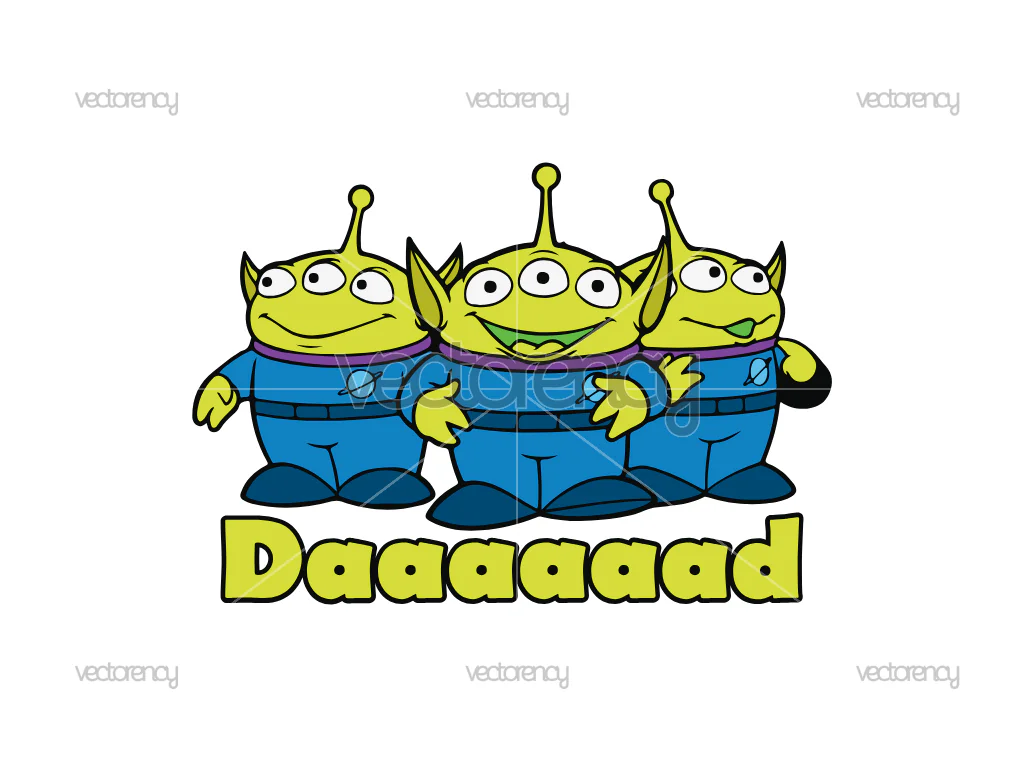 Alien Story Daaaaad SVG