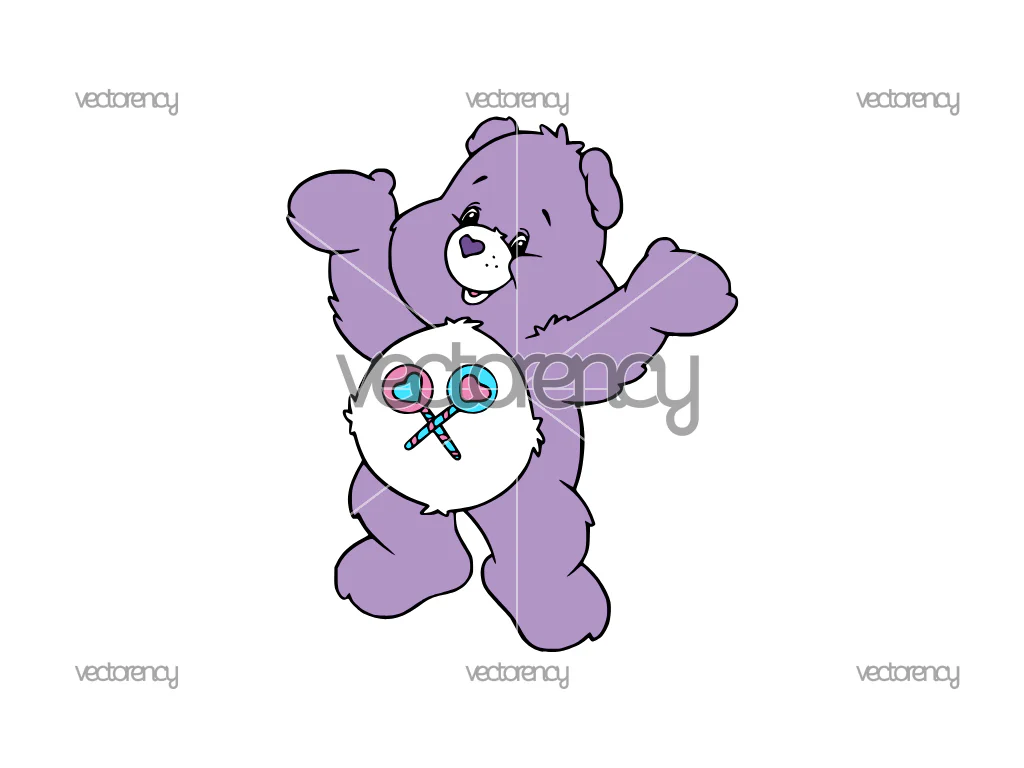 Happy Share Bear Care Bear Character PNG