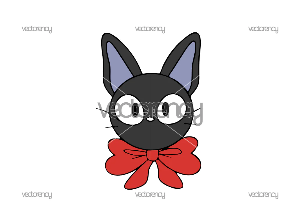 Jiji Cat Kiki’s Delivery Service Ghibli SVG PNG Vector
