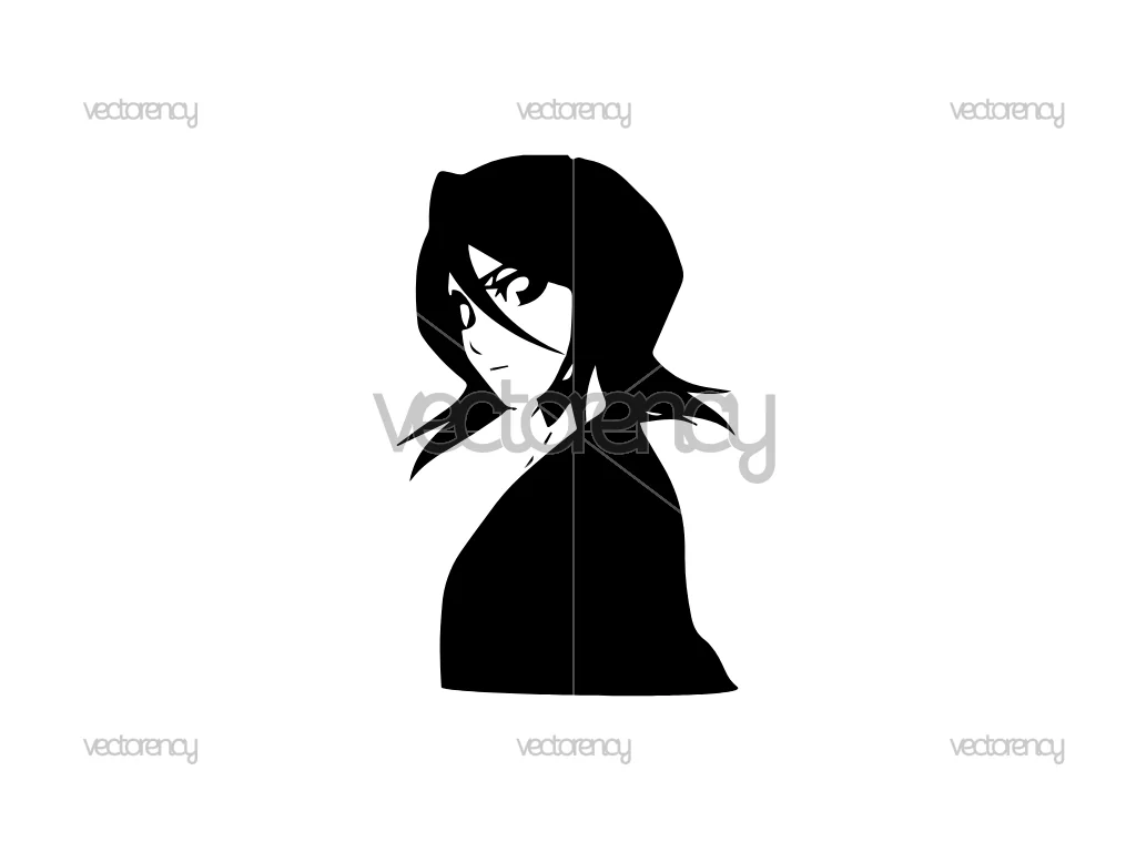 Rukia Kuchiki Bleach Anime Decal Sticker for Car SVG