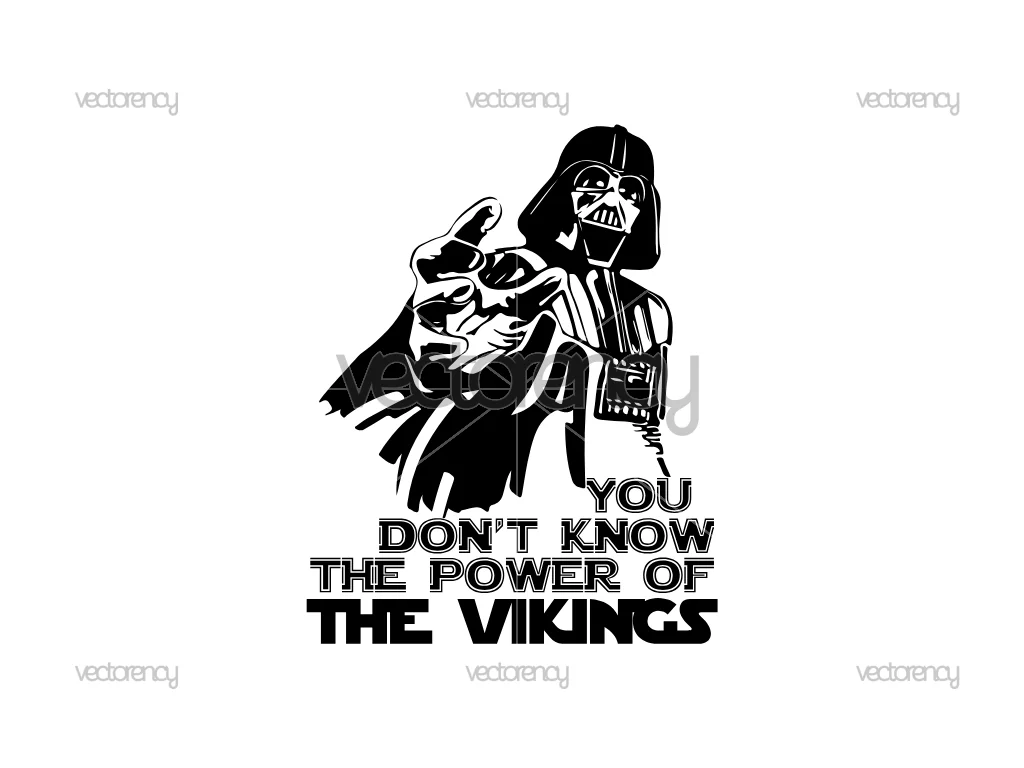 Darth Vader Minnesota Vikings PNG SVG Vector