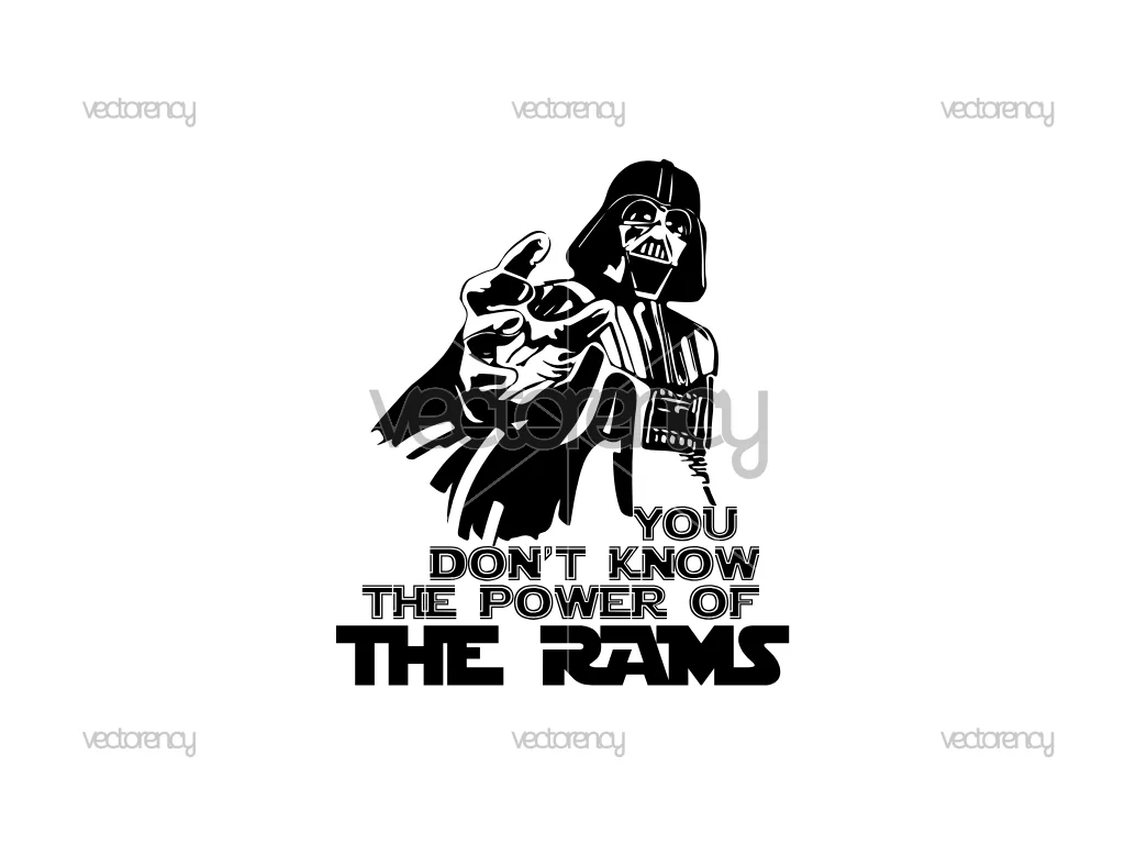 Darth Vader Los Angeles Rams SVG Vector