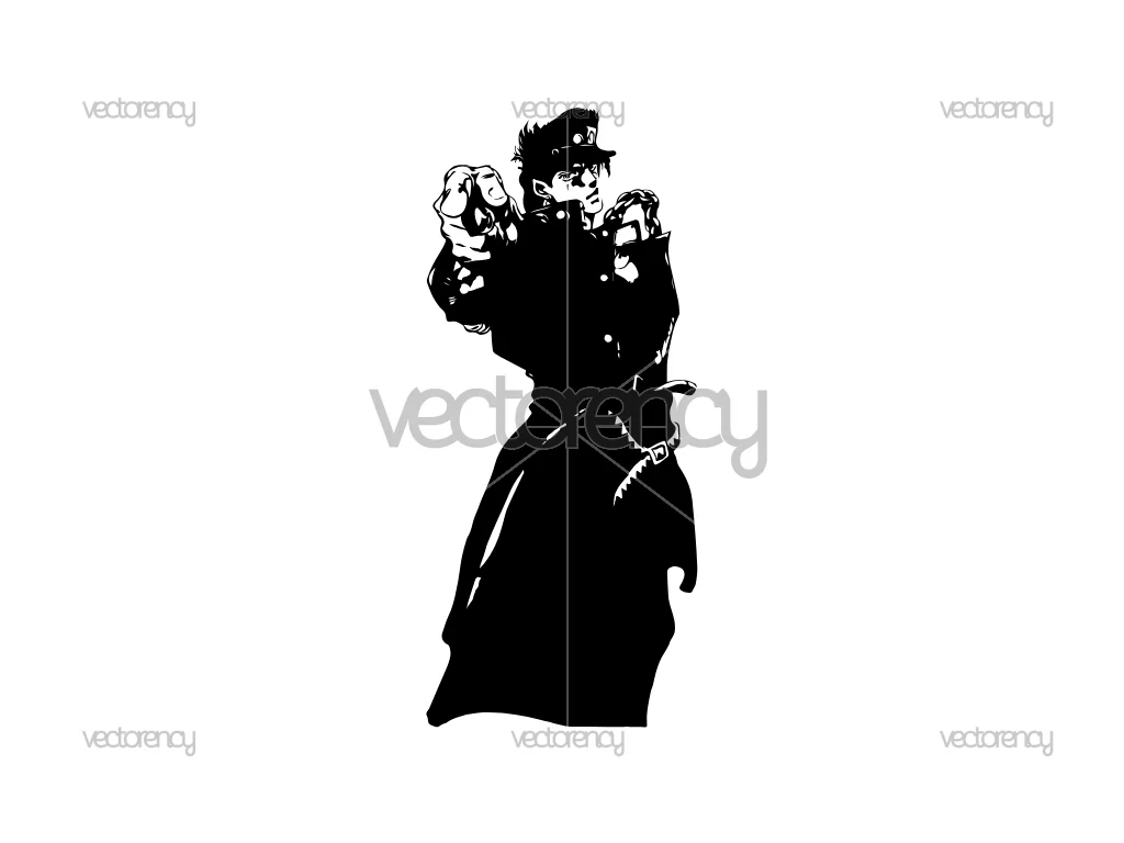 Jotaro Kujo JoJo's Bizarre Adventure SVG Free