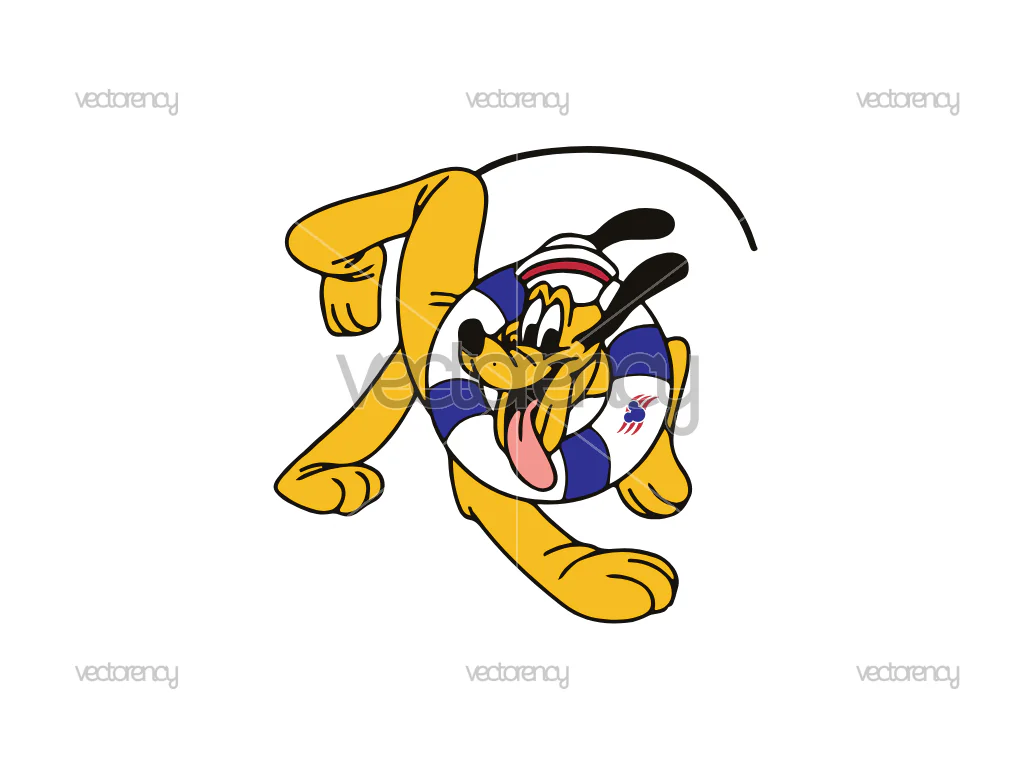 Cruise Trip Pluto Lifebuoy SVG Sailor