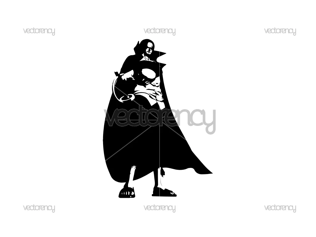 Shanks One Piece Decal SVG Vector