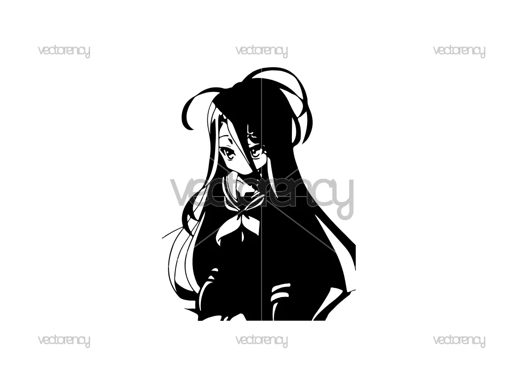Shiro No Game No Life Vector SVG