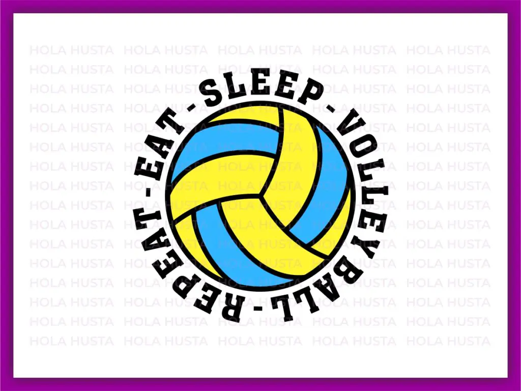 Eat Sleep Volley Ball Repeat SVG