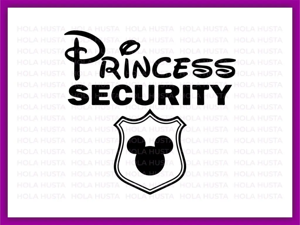 Princess Security SVG PNG Image Funny Dad Boyfriend Security