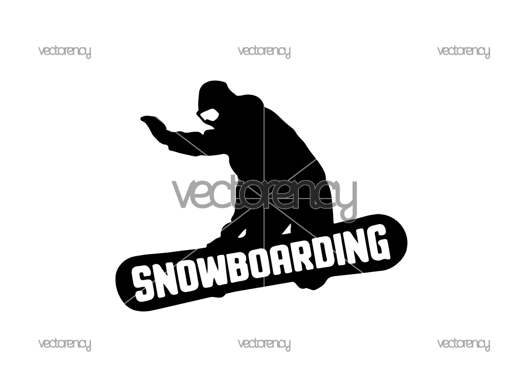 Snowboard SVG Snowboarding Vector Free