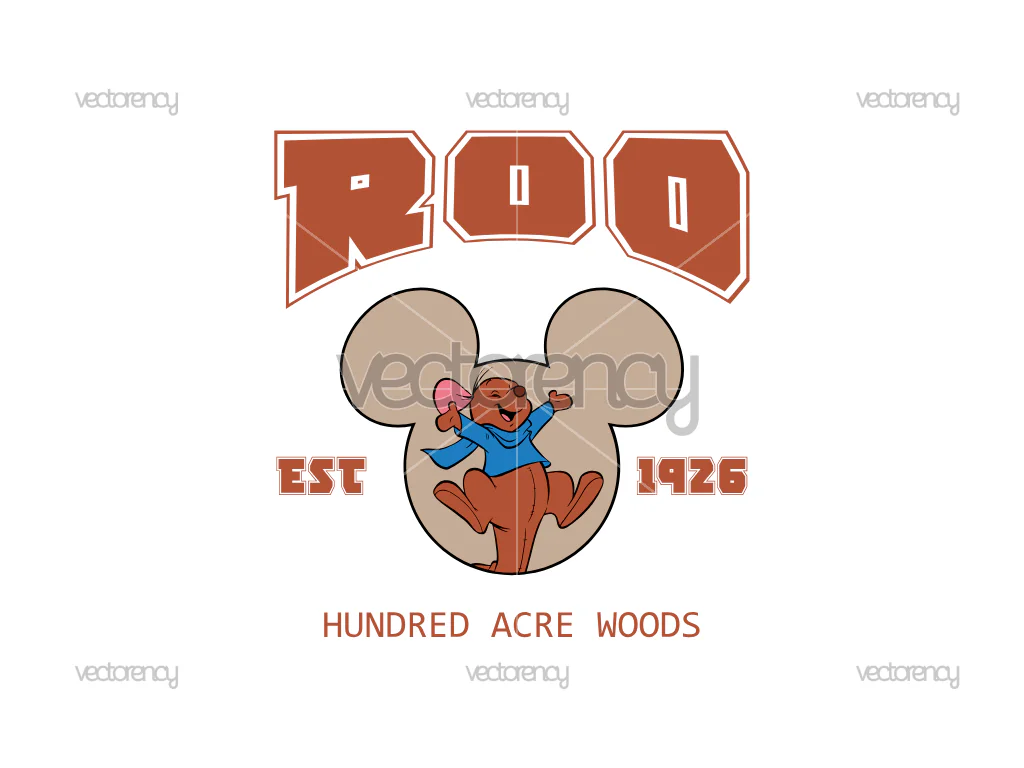 Roo Hundred Acre Woods SVG Family Vacation Magical Kingdom PNG