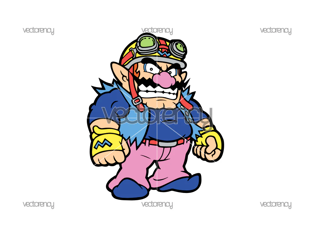 Super Wario PNG HD Vector SVG