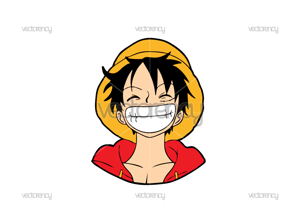 One Piece SVG Monkey D. Luffy Vector
