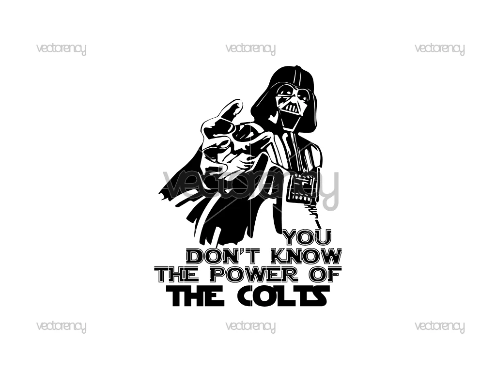 Darth Vader Indianapolis Colts SVG