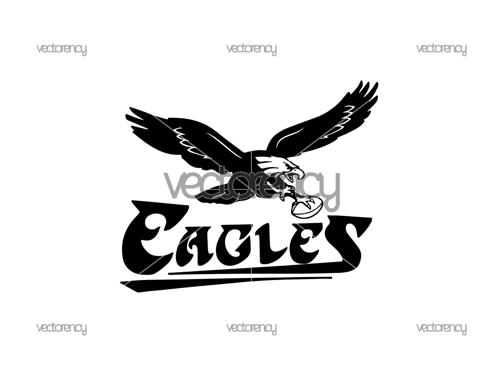 Retro Philadelphia Eagles Soft Style SVG