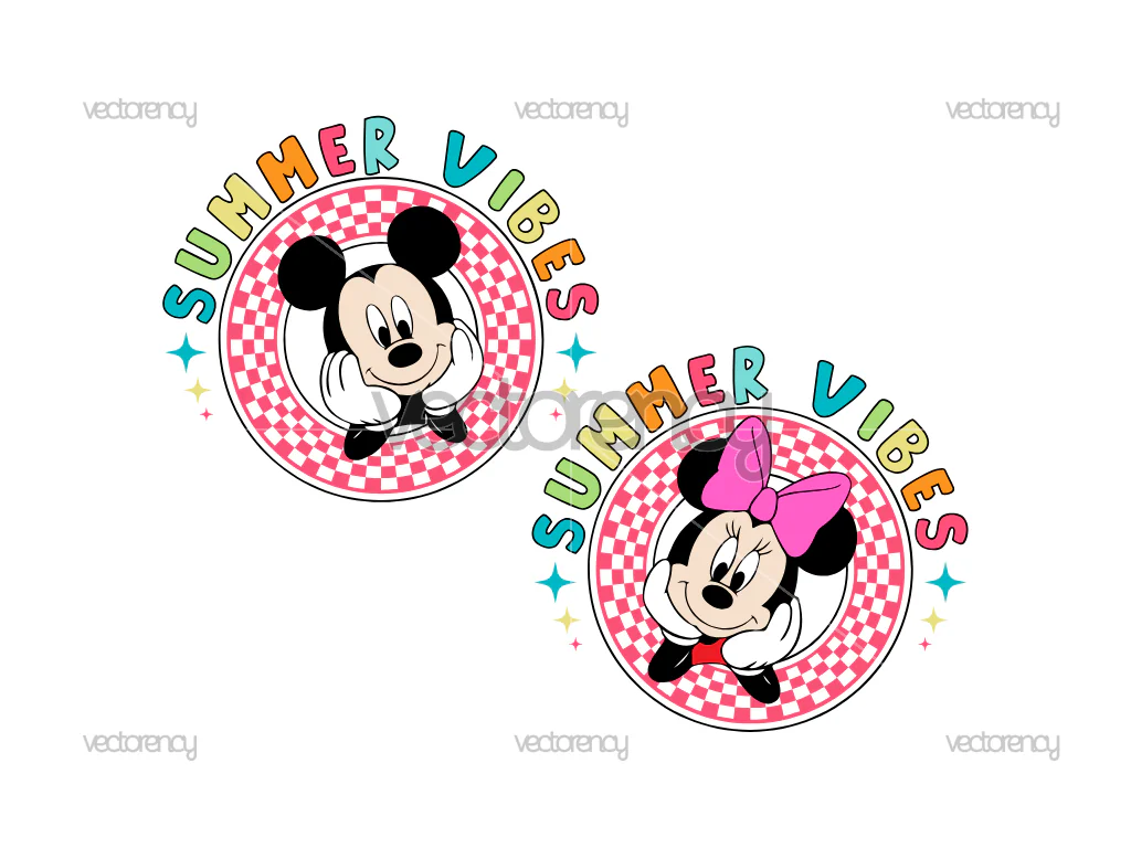 Retro Summer Vibes SVG Summer Vacation PNG Vector