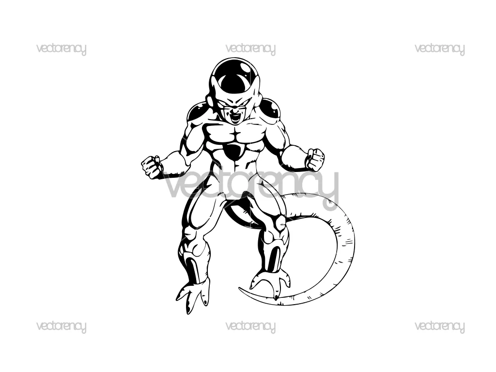 Frieza Dragon Ball Z Super SVG Vector