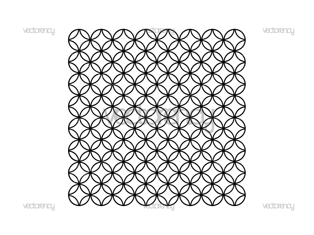Overlapping Circle Pattern SVG File