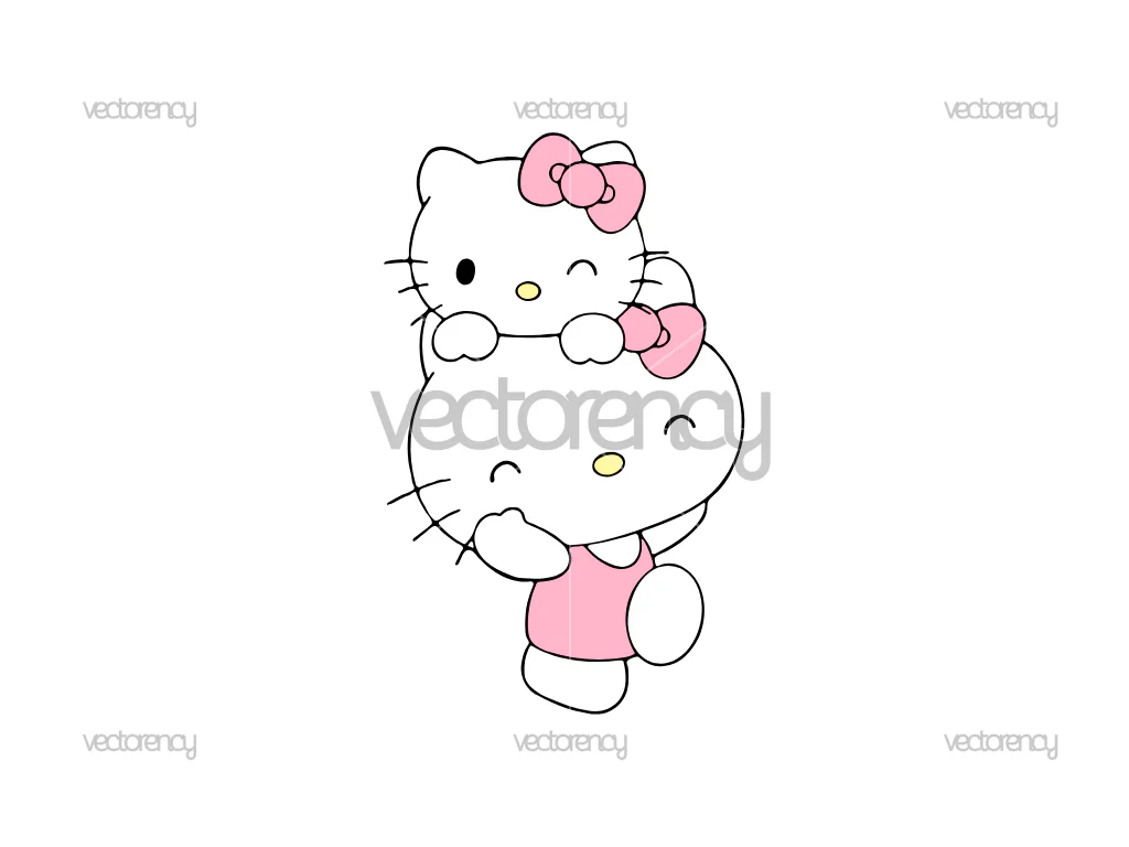 Mother’s Day Hello Kitty Vector SVG