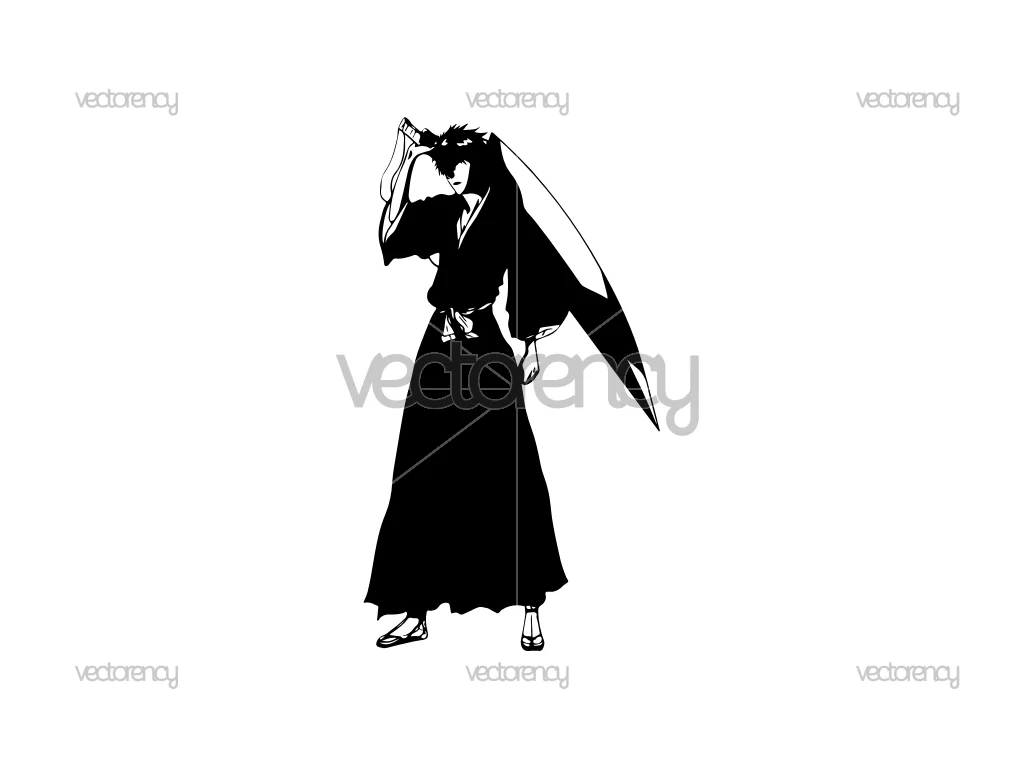 Ichigo Kurosaki Bleach Decal Sticker SVG PNG