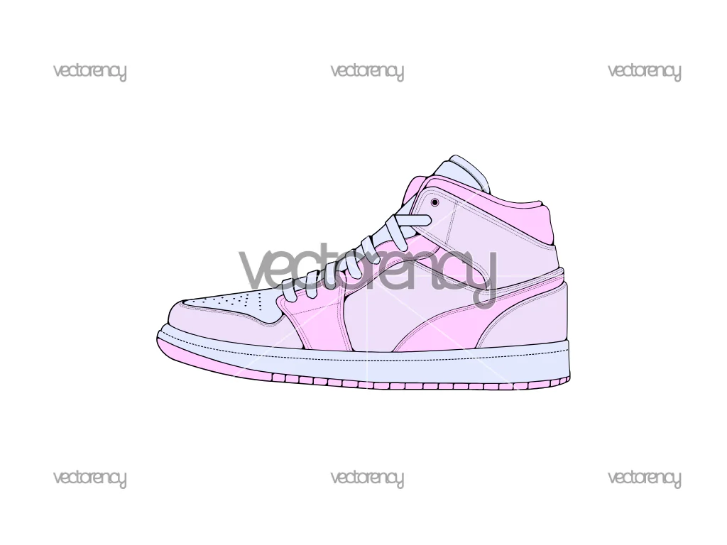 Sneaker Jordan 6 SVG Vector PNG