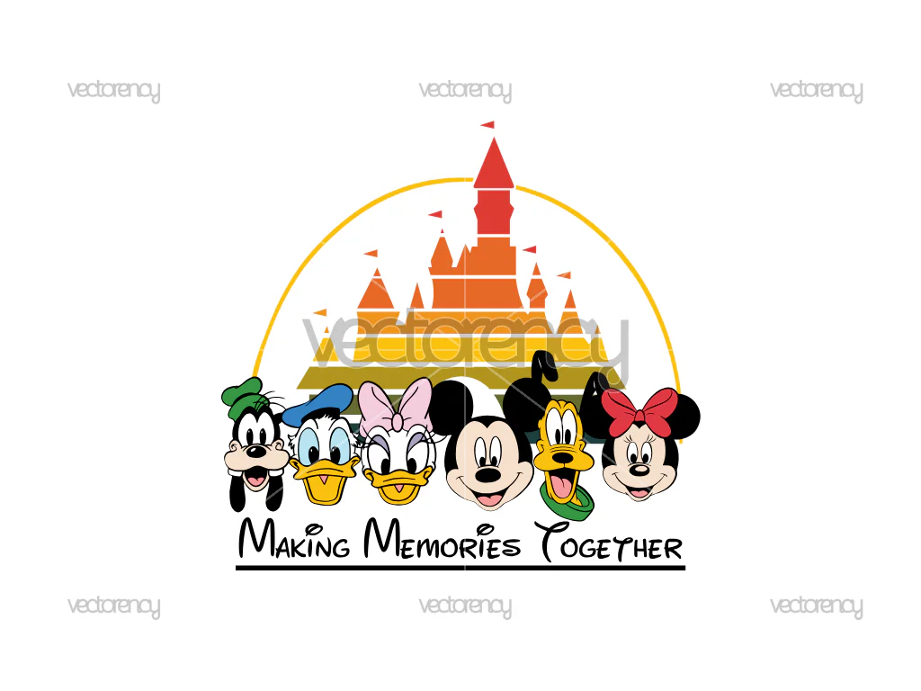 Making Memories Together PNG World Trip Mouse And Friends Vector