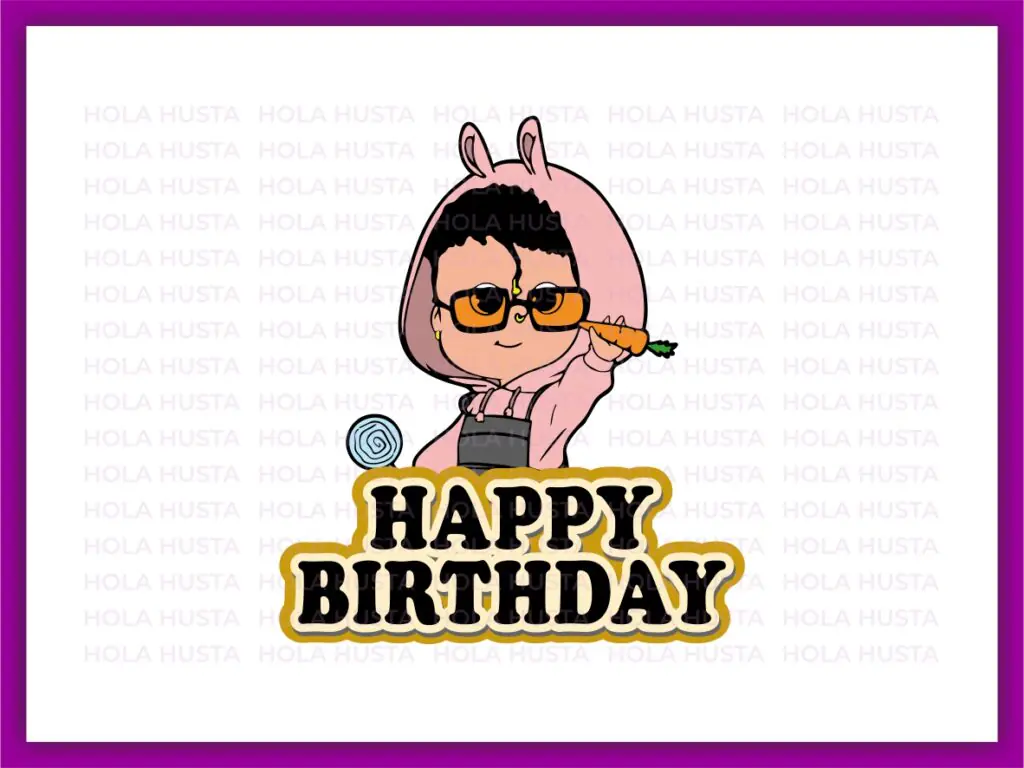 Birthday Baby Benito SVG Balloon Bad Bunny Cake Topper SVG PNG