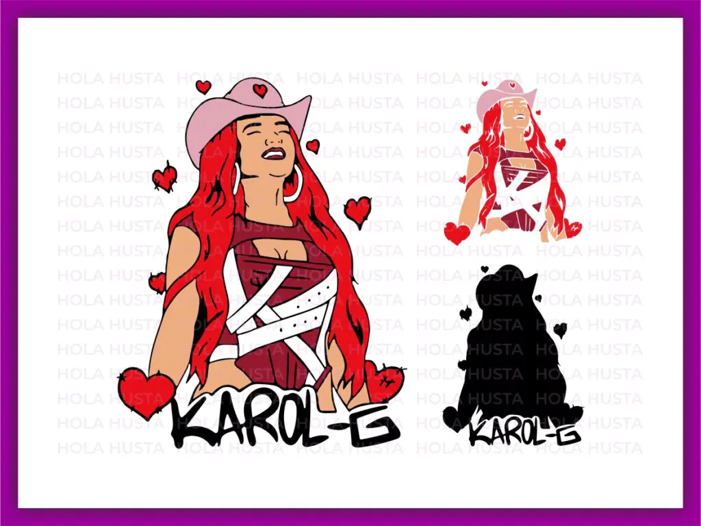 Karol G Vector, PNG, Karol Valentine’s Day