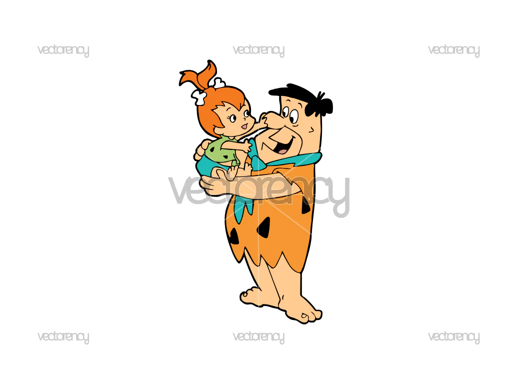 Flintstone Father PNG SVG Vector