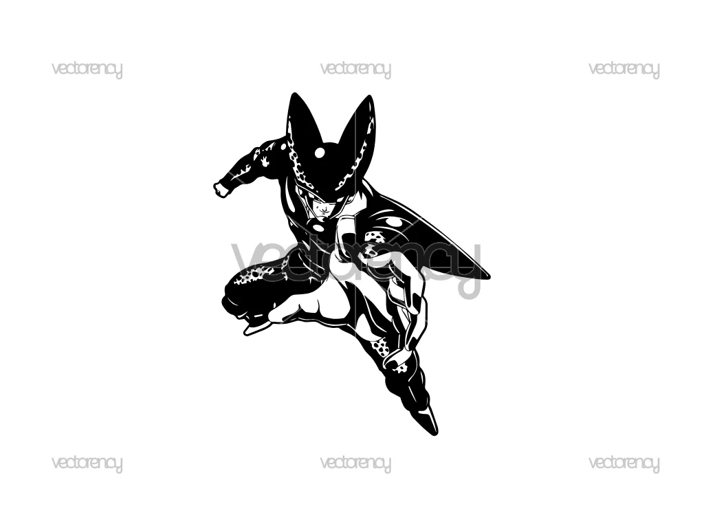 Cell Dragon Ball Z Super Decal SVG PNG