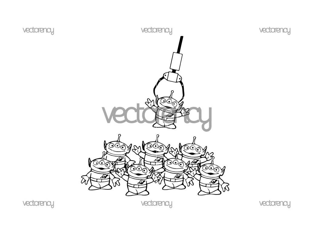 Toy Story Aliens SVG PNG EPS Vector