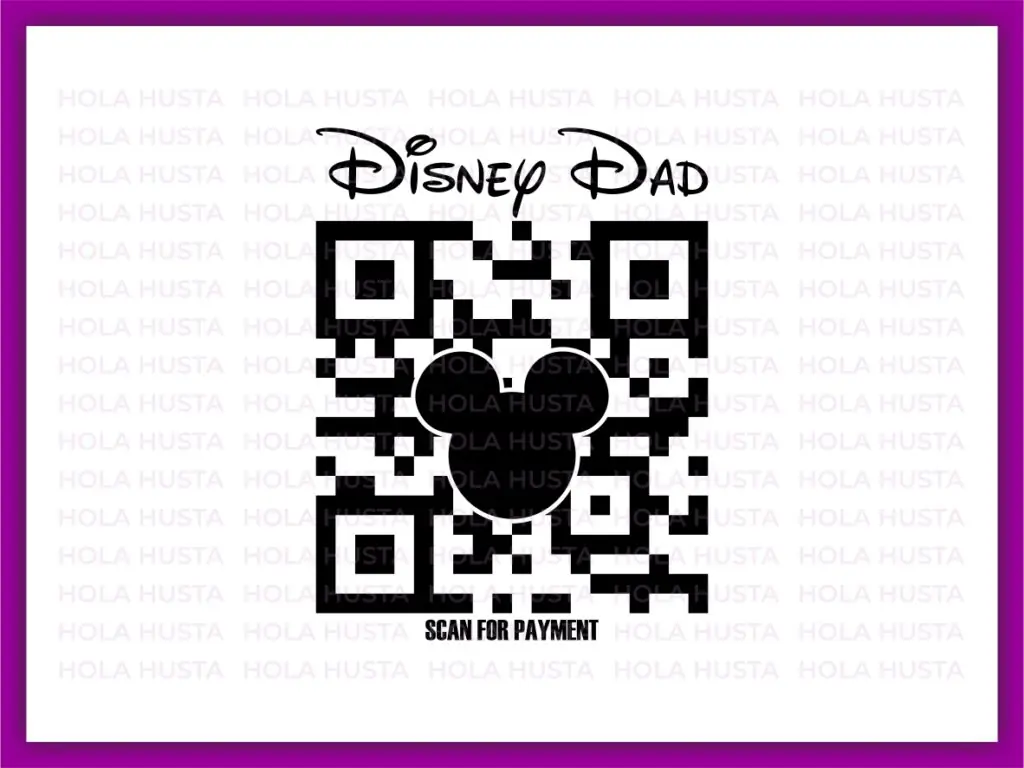 Dad Scan For Payment Svg Father’s Day T-Shirt Design, Disney Funny Design