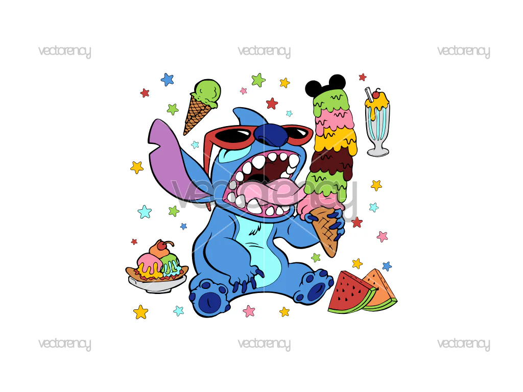 Stitch Retro Summer Summer Vibes Family Trip Magical Kingdom SVG
