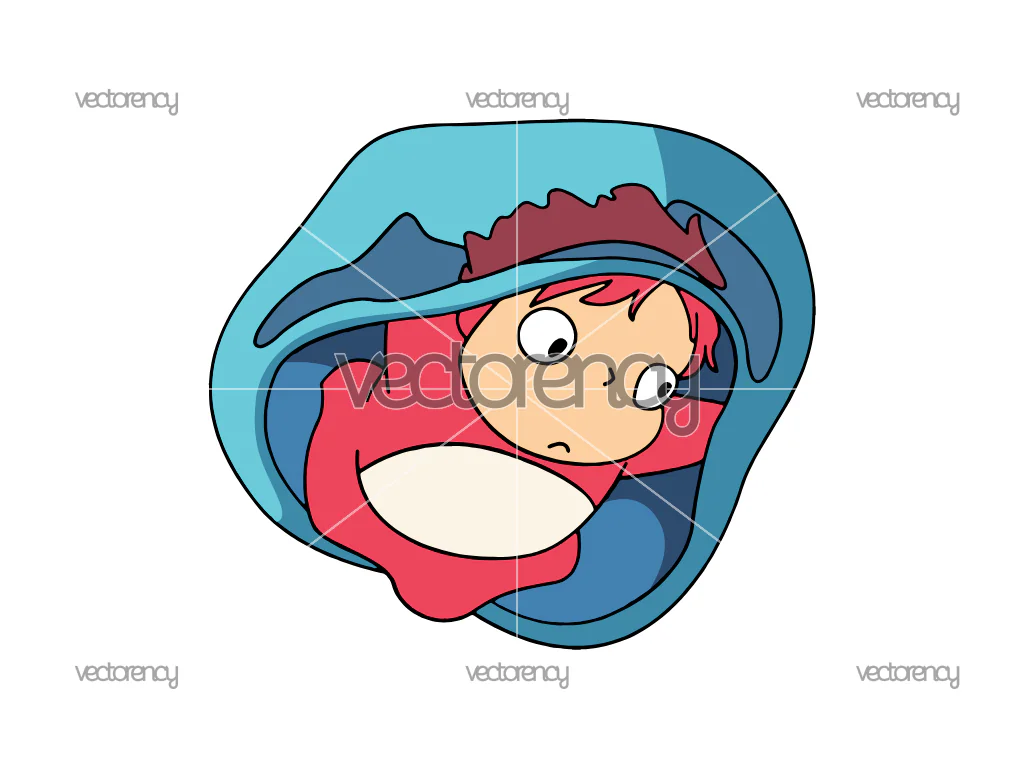 Ponyo Ghibli Studio SVG PNG