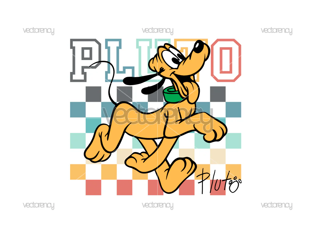 Pluto Vintage Disney SVG